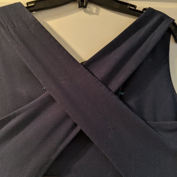 Navy Open-back Jumpsuit - Picture 6 of 12